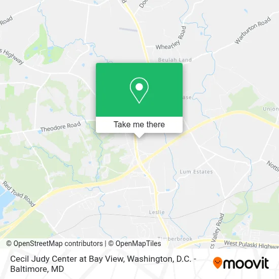 Cecil Judy Center at Bay View map