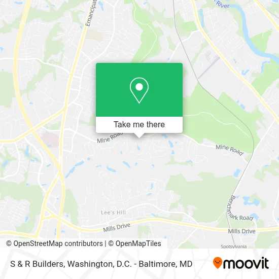 S & R Builders map