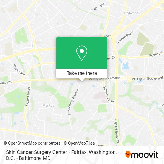 Skin Cancer Surgery Center - Fairfax map
