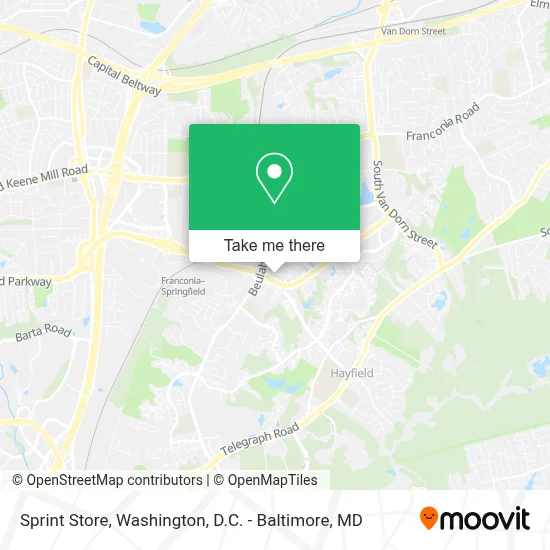 Sprint Store map
