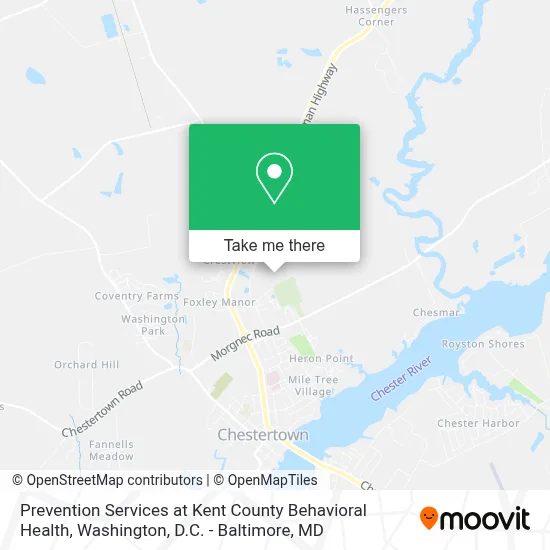 Prevention Services at Kent County Behavioral Health map