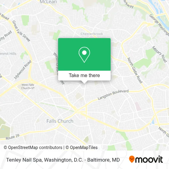 Tenley Nail Spa map