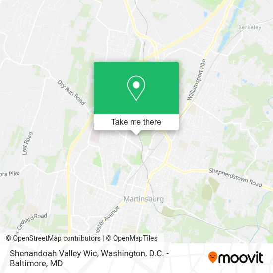 Shenandoah Valley Wic map