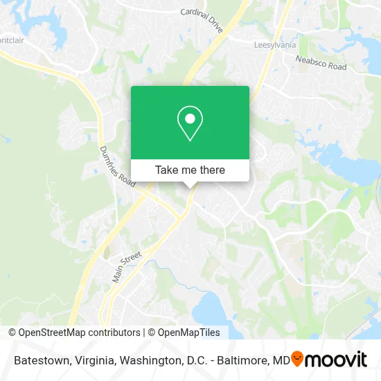 Batestown, Virginia map