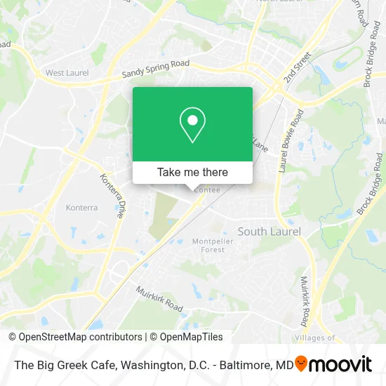 The Big Greek Cafe map