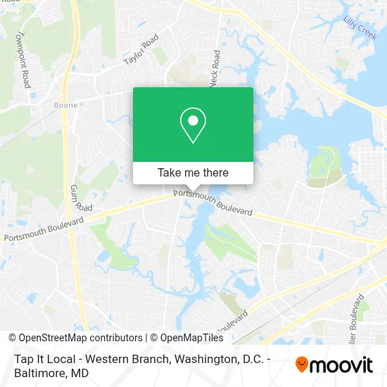 Tap It Local - Western Branch map