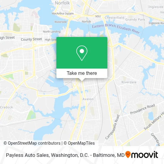 Payless Auto Sales map