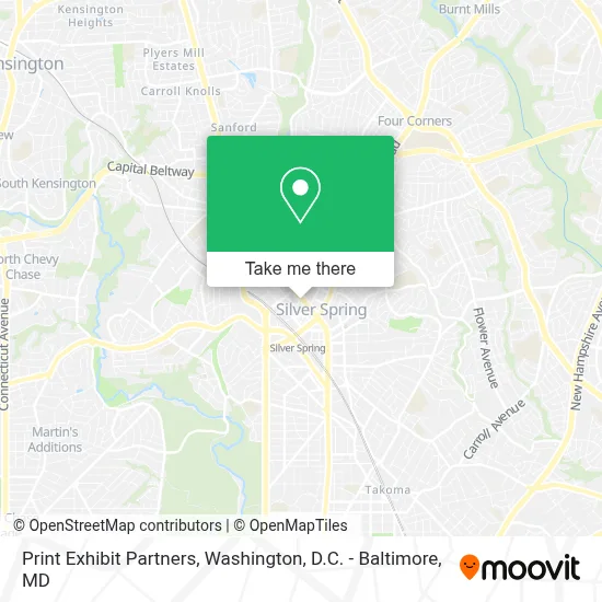 Print Exhibit Partners map