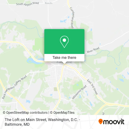 The Loft on Main Street map