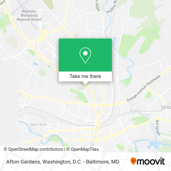 Afton Gardens map