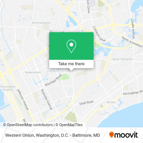 Western Union map