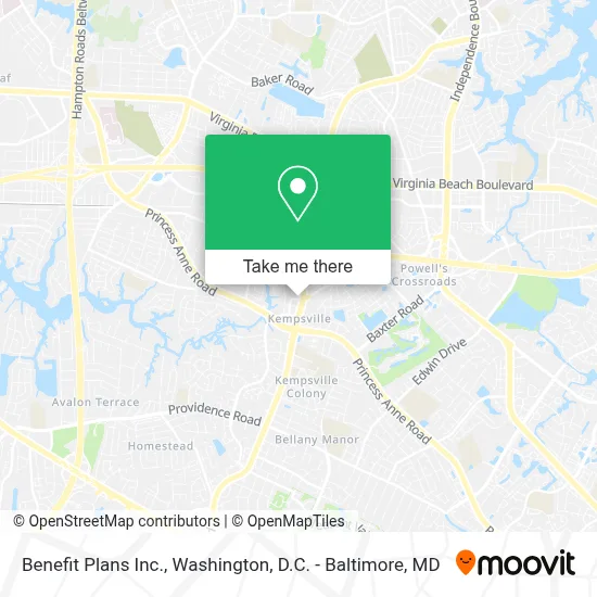 Benefit Plans Inc. map