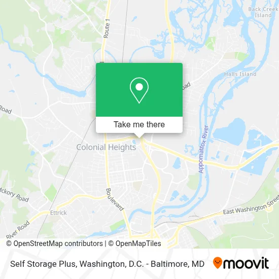 Self Storage Plus map