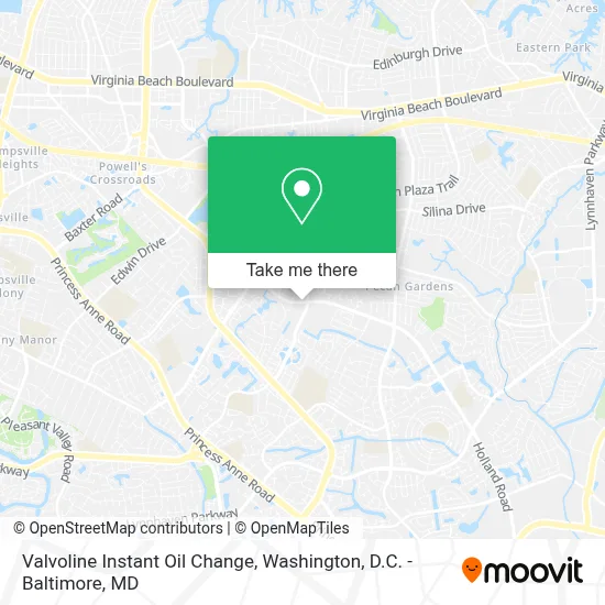 Valvoline Instant Oil Change map