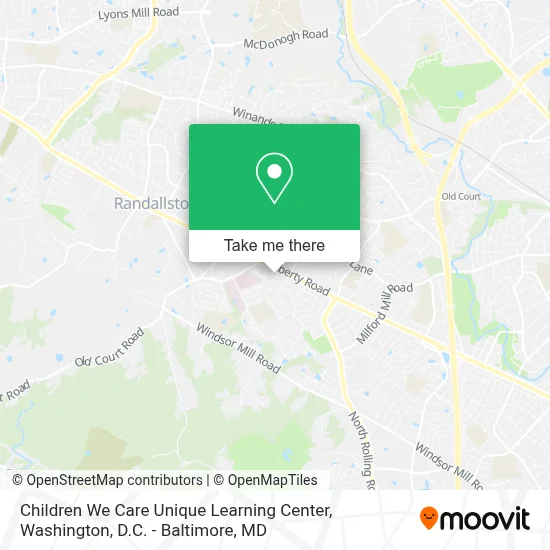 Children We Care Unique Learning Center map