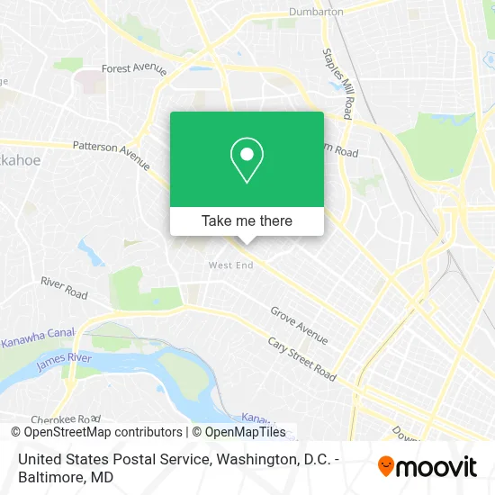 United States Postal Service map