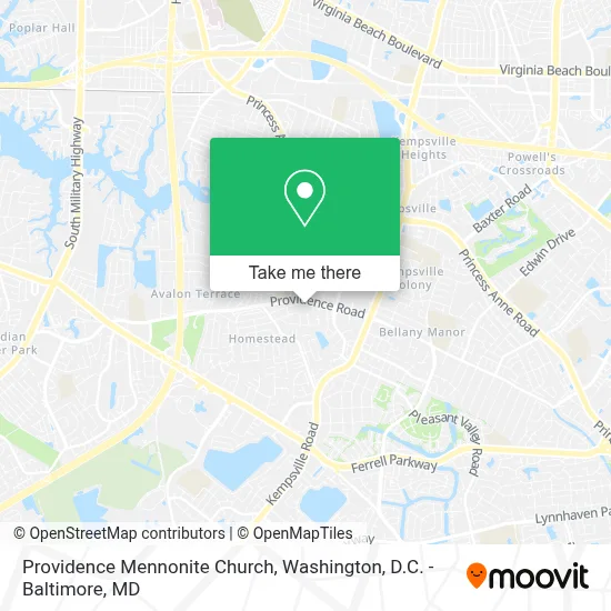 Providence Mennonite Church map