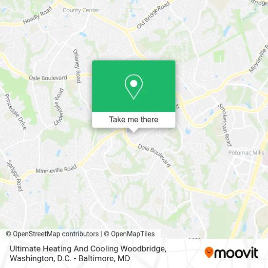 Ultimate Heating And Cooling Woodbridge map