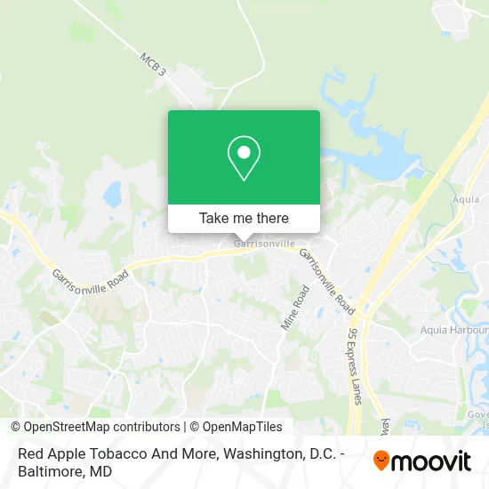 Red Apple Tobacco And More map
