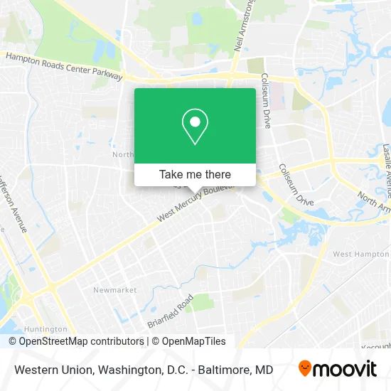 Western Union map