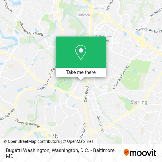 Bugatti Washington map