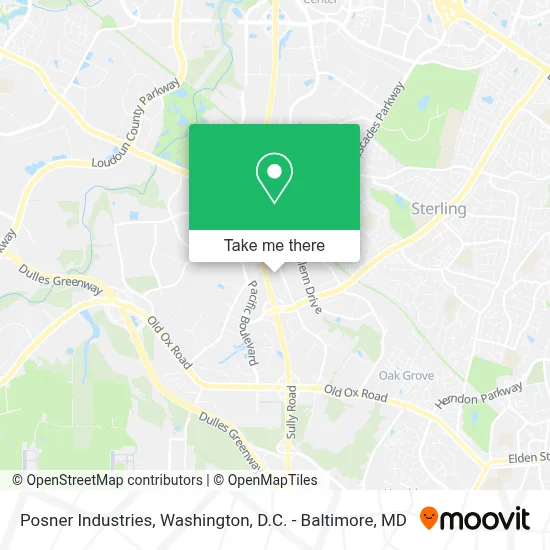 Posner Industries map