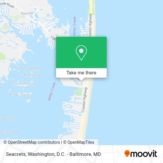 Seacrets map