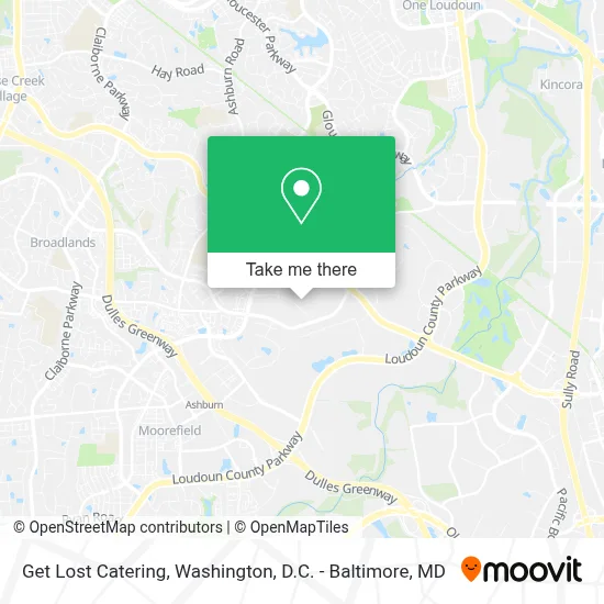Get Lost Catering map
