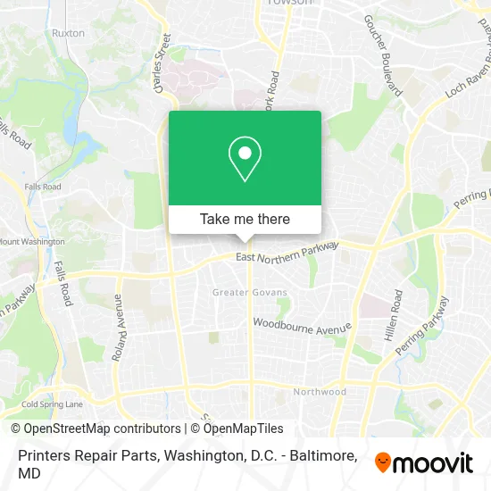 Printers Repair Parts map