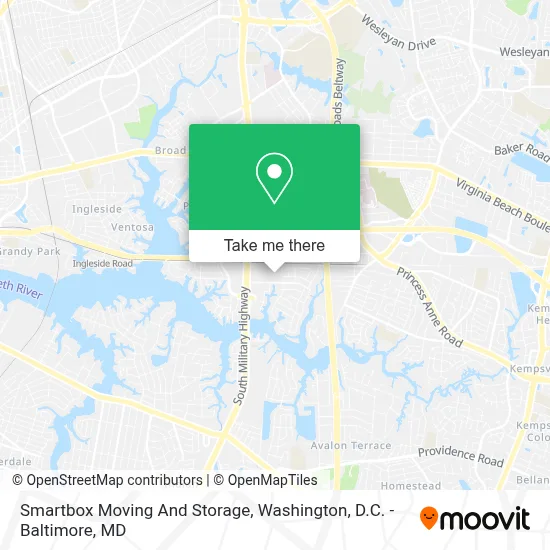 Smartbox Moving And Storage map