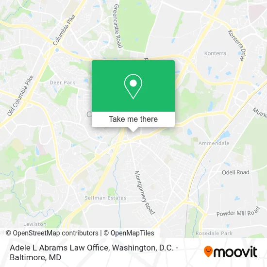 Adele L Abrams Law Office map