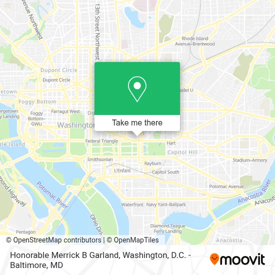 Honorable Merrick B Garland map