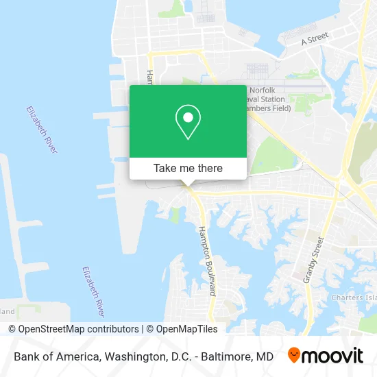 Bank Of America map