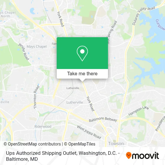 Ups Authorized Shipping Outlet map