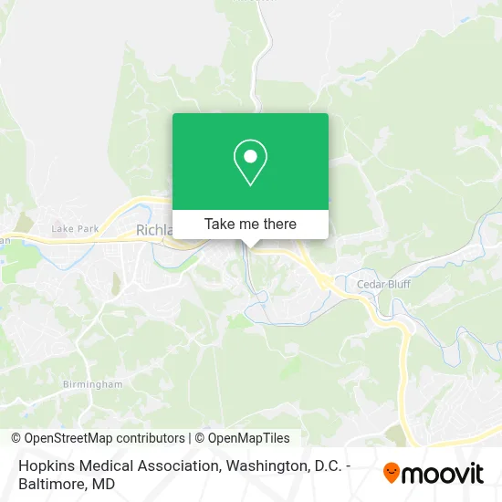 Hopkins Medical Association map