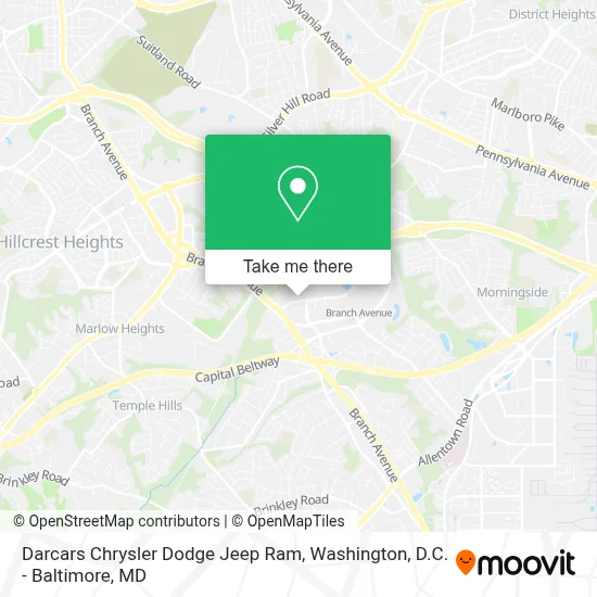 Darcars Chrysler Dodge Jeep Ram map