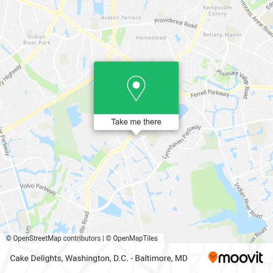 Cake Delights map