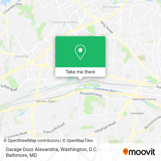 Garage Door Alexandria map