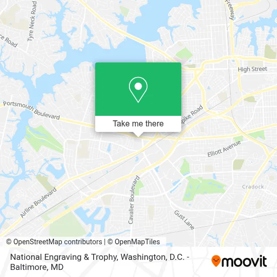 National Engraving & Trophy map