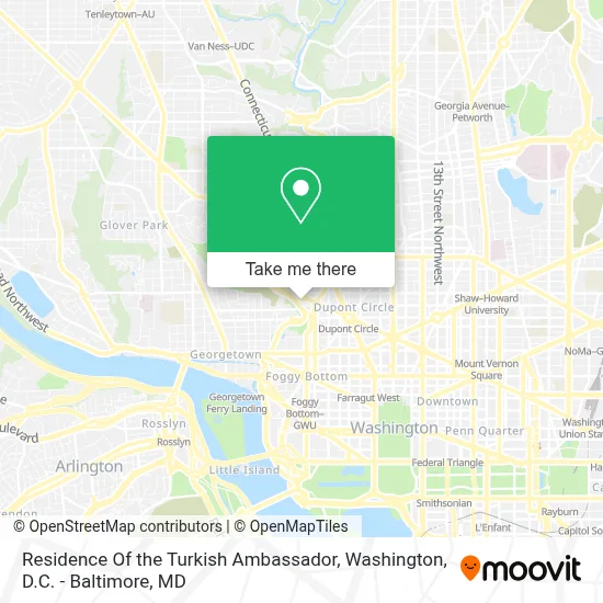 Residence Of the Turkish Ambassador map