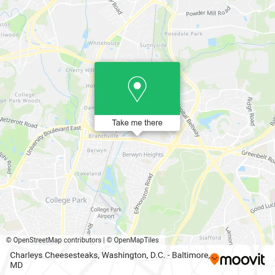 Charleys Cheesesteaks map