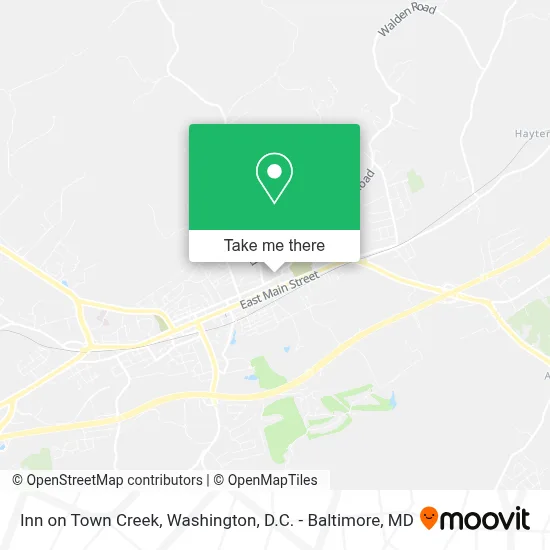 Inn on Town Creek map