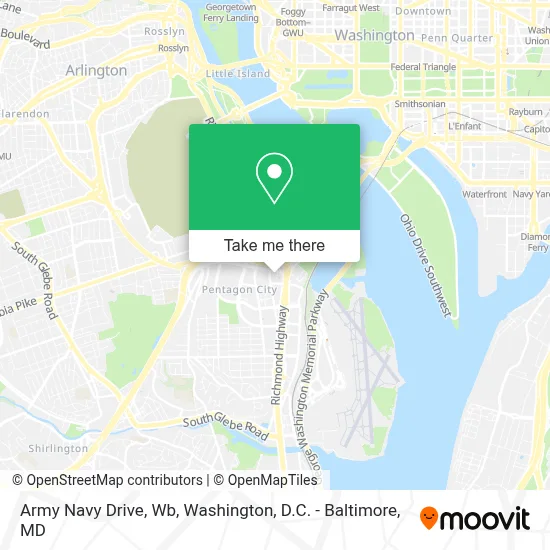 Army Navy Drive, Wb map