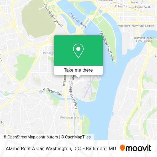 Alamo Rent A Car map