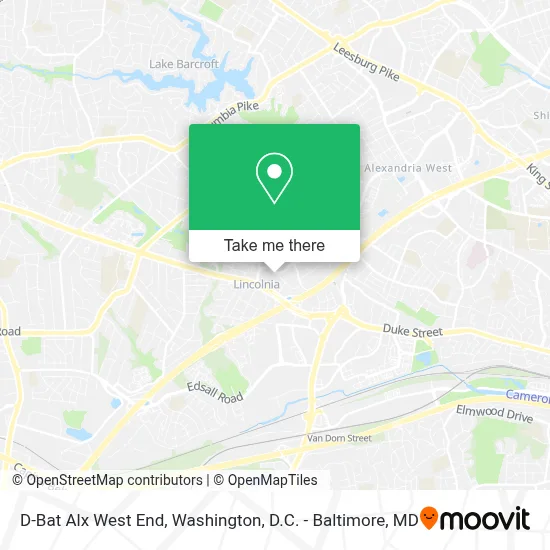 D-Bat Alx West End map