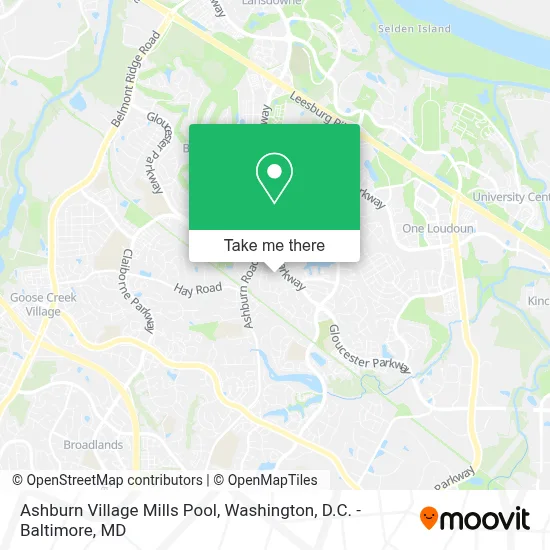 Ashburn Village Mills Pool map