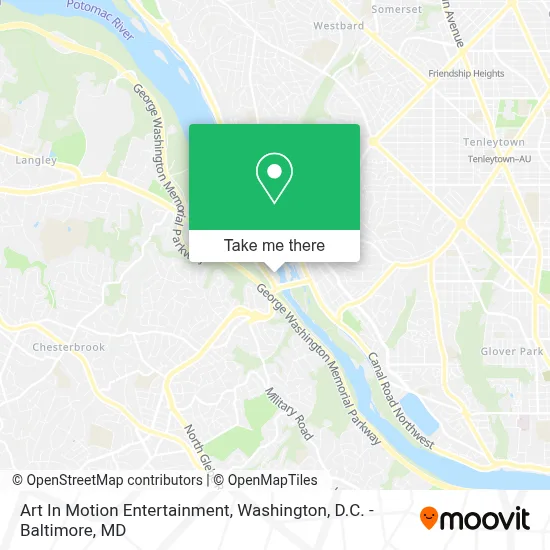 Art In Motion Entertainment map
