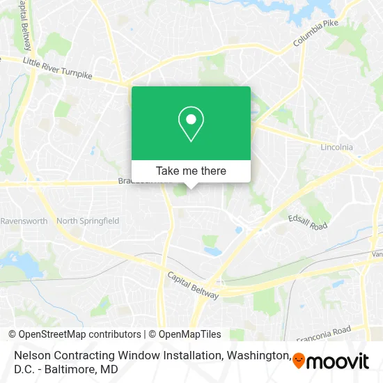 Nelson Contracting Window Installation map