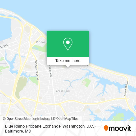 Blue Rhino Propane Exchange map