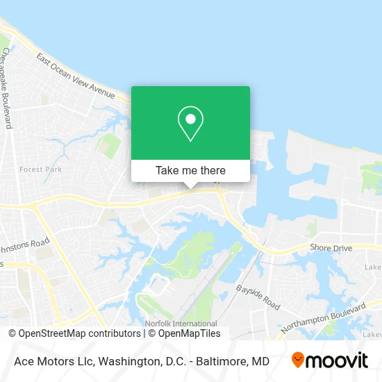 Ace Motors Llc map